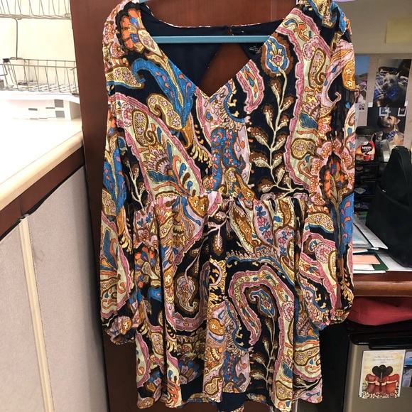 NWT Sanctuary printed dress , Size XL  Item can also be used as a long tunic - Picture 2 of 8